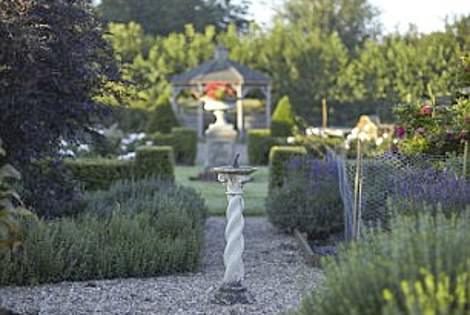 Rural idyll: Chapel Down has its own herb garden used in food served up at The Swan restaurant