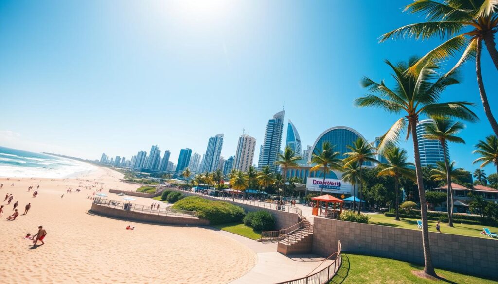 Gold Coast theme parks and beaches